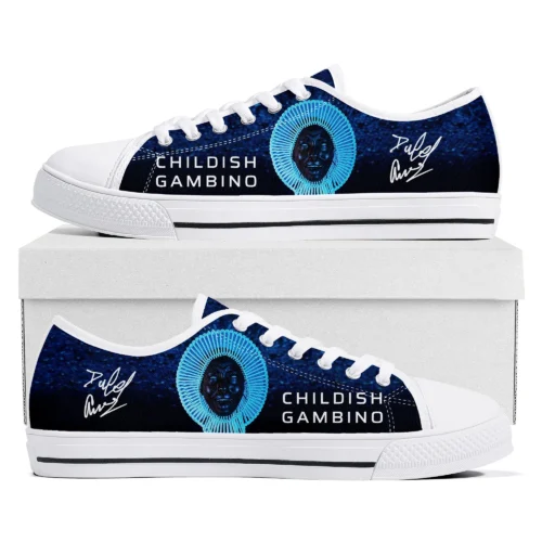 Childish Gambino "Awaken My Love" Sneakers - Blue Soul Music Canvas Shoes