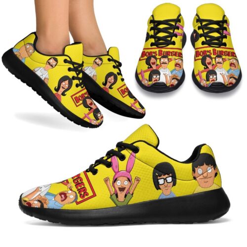 Bob's Burgers Sneakers Sporty Shoes Funny Gift Idea PT19