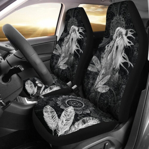 Free Spirit Horse Car Seat Covers Custom Native Car Decoration